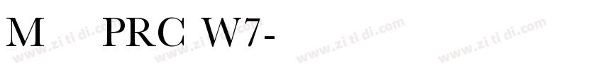 M 盈黑 PRC W7字体转换